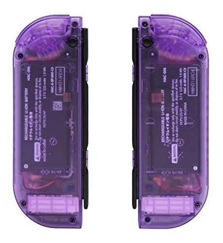 eXtremeRate Clear Atomic Purple Joycon Shell 4