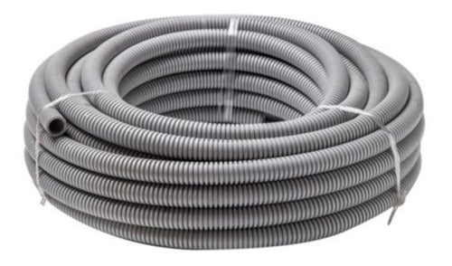 Plasticos Inbi/Ovra Flexible Gray Pipe 1" Heavy Duty Losa X Roll 25mt Fire Resistant 0