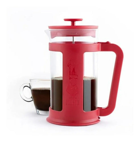 Cafetera Bialetti Smart 3 Cups Manual Roja Prensa Francesa 0