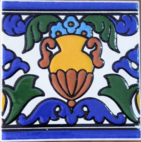 Tercer Fuego Mayólica C/Relieve 15x15 Cm 0