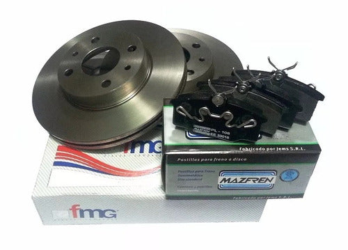 Kit Brake Discs and Pads for VW Gol GTI Passat 10