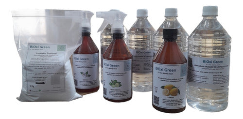 BIOXI GREEN Vinegar Cleaning 28% X 1 Ltr Rinse 3 Ltrs + Baking Soda X 1kg 3