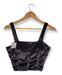 Ig Clothes OhYes! Black Plush Crop Top for Night Parties 0