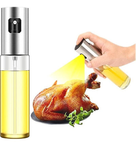 Home Love Oil Sprayer - Glass and Stainless Steel Condiment Spray Bottle 1