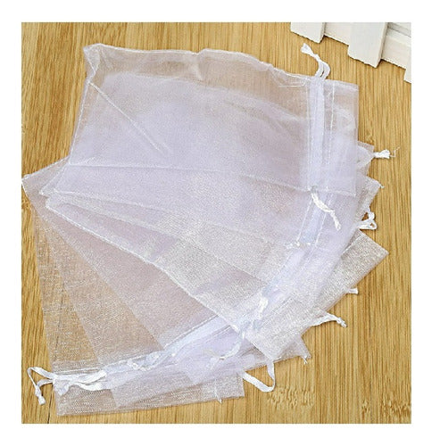 OEM 50 Organza Bags 10x15 White - Souvenir - Party Favors 1