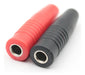 5 Pares Negro/rojo Aislado 0.157 in Banana Plug Hembra Jack 2