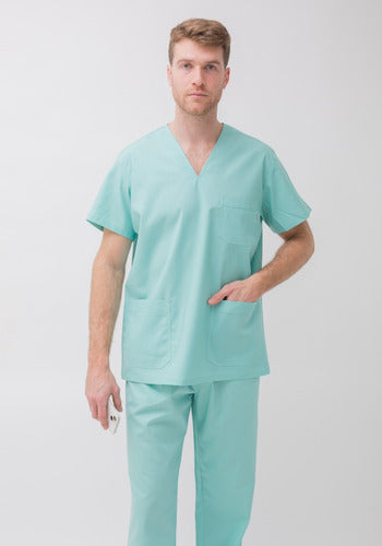 Suedy Medical Uniform V-Neck Set in Arciel Fabric 57