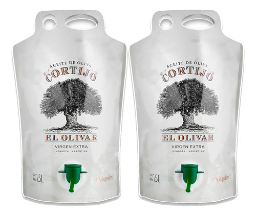 Las Perdices Olive Oil Cortijo Pouch 1.5L Pack x2 Units 0