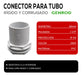 Conector Para Tubo Rígido Y Corrugado Pvc 32mm Genrod X10 4