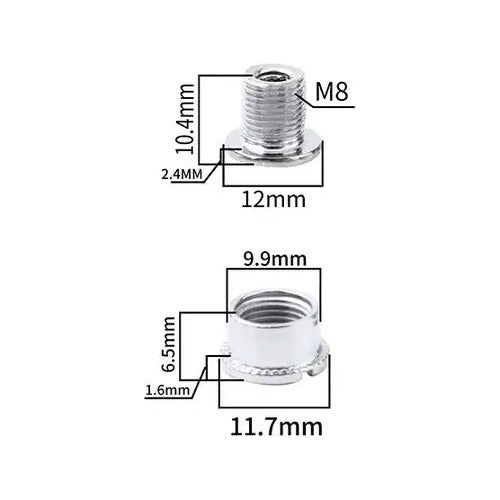 GGTPARTS Lote Tornillos Plato Monoplato Acero X20 2