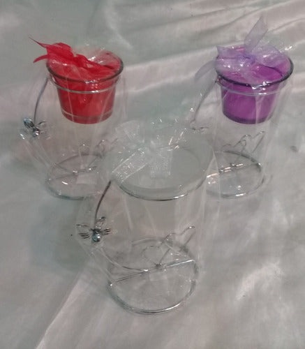 Metal Glass Candle Holder 2 Colors - Price Per Unit 0