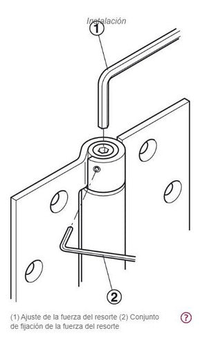 Häfele Spring Hinge 60kg 114 x 102 mm 4