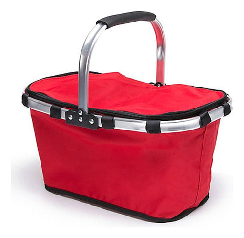 FOLDABLE THERMAL PICNIC BASKET WITH ALUMINUM INTERIOR - OUTGEAR 5