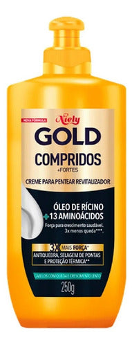 Creme De Pentear Niely Gold Óleo De Rícino + D-pantenol 250g 0