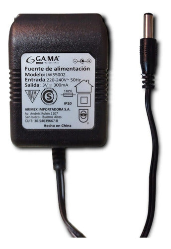 GA.MA. Italy 3V 300mA Charger Adapter for Hair Clipper and Beard GC542 0