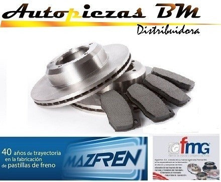 MG Discos Y Pastillas Freno Fiat Palio Siena 1.6 1.7 Fire Todos 2