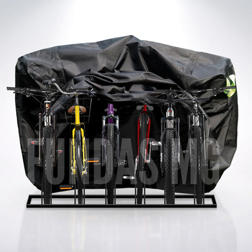 Venzo Bike Cover for 6 Large Bicycles in Bike Rack 21