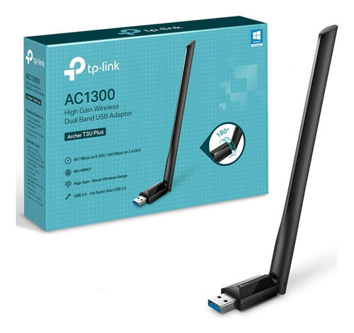 Adaptador Usb Wifi Tp-link Archer T3u Plus Banda Dual Ac1300 0