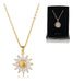 LCS Sunflower Necklace 18K Gold Plated + Gift Box 0