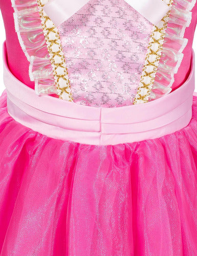 Disfraz De Princesa Aurora Para Niñas, Talla 4- 6