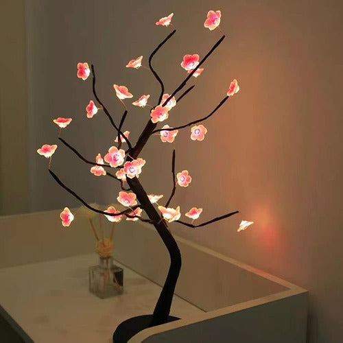 Byncceh 36 Led Bonsai Cherry Bossom Tree Light, Luces Árbol 1