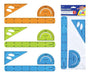 Pack of 3 Flexible Geometry Pieces for School and College 0