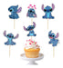 Topper Cupcake Stitch Birthday Party Picks 0