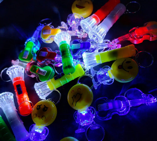 Led Moments Luminous LED Keychain Party Souvenir Toy Combo X 25 4