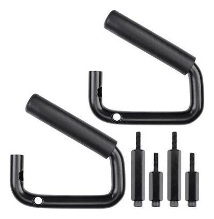 Monte 2 X Solid Steel Front Grab Handles for Jeep Wrangler JK 1