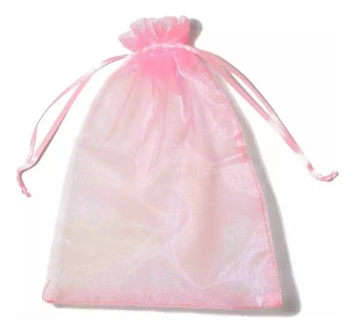 AIUARTESANAS 50 Organza Bags White 7x9 1