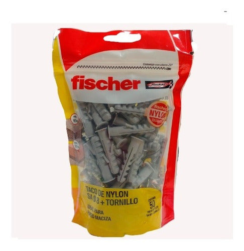 Kit De Tarugos Nº8 Y Tornillos X 50 Unidades Fischer 1