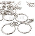 Keyring Blanks Joyas Llaveros Silver Tone Findings Split 1