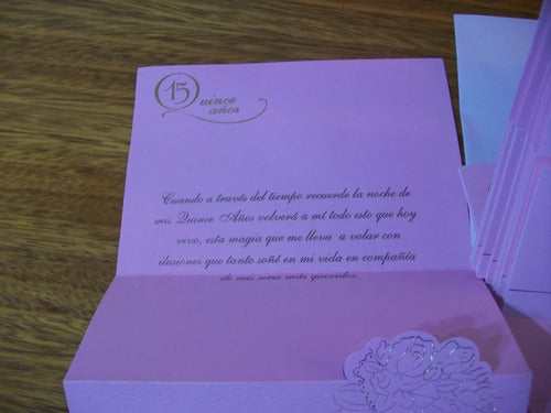 Beautiful Invitation Cards for 15th Birthday Party - Various Models *3 5