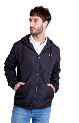 Men's Waterproof Windbreaker Jacket with Hood - Style 726 1
