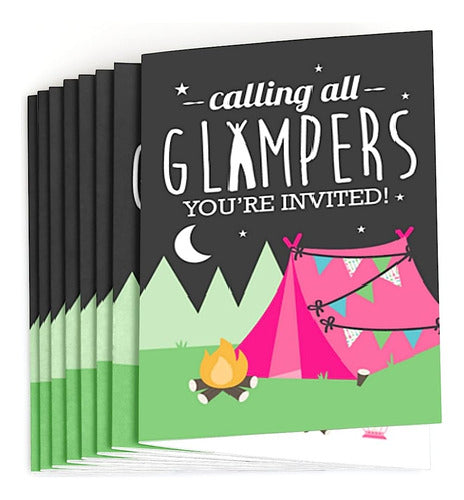 Big Dot Of Happiness Let's Go Glamping - Fill In Camp Glamp 1