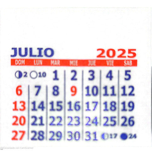 200 Mignon Calendars 5x5 cm 2025 - Devoto 9