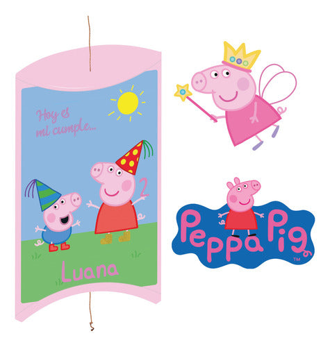 MACHUPICHU Personalized Peppa Pig Printable Piñata Kit 0