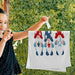 Qilmy USA Patriotic Gnomes Hand Towel Set 4