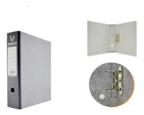 Gray Cardboard Binder A4/Legal Size - Wide Spine Per Unit 2