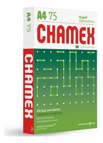 Chamex A4 75g X 500 Resma Hojas Papel Universo Binario 0