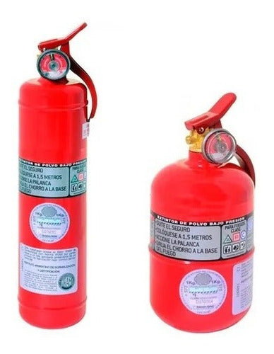 Melisam ABC Red Fire Extinguisher 1kg Long and Short 0