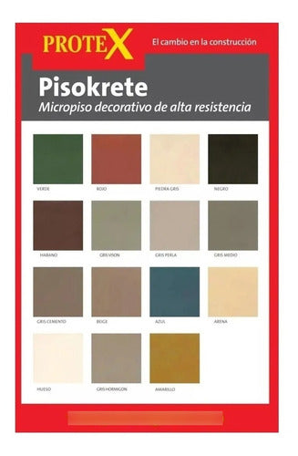 Protex Pisokrete Base Niveladora Micropiso Gris Cemento 40kg 3