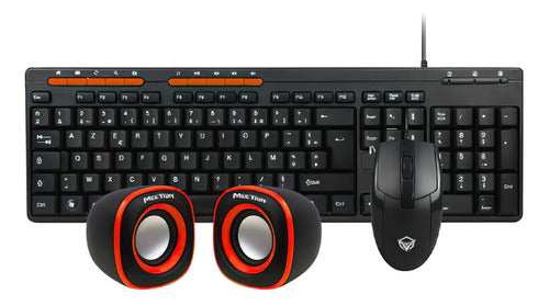 Combo Teclado, Mouse , Parlantes, Pad Meetion Mt-c105 0