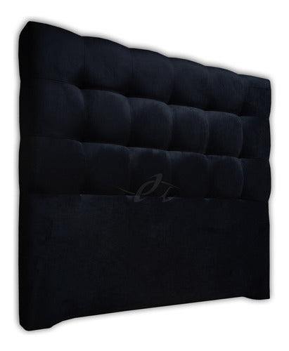 Tufted Upholstered 2 1/2-Plaza Bed Headboard One-k Decco 34
