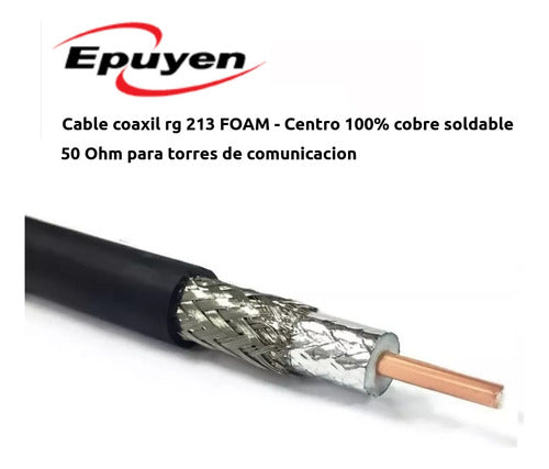 Epuyen Cable Coaxial RG-213 Foam Low Loss - 10m Roll 1