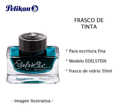 Frasco Tinta Pelikan Edelstein 50ml Rose Quartz Rosa Estilog 1