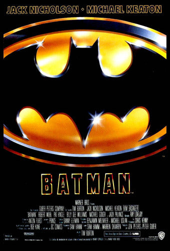 Batman 1989 Movie Posters Vinyl Canvas 90x60 cm 0