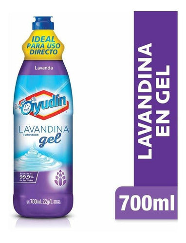 Ayudín Pack of 6 Unid. Lavandina Gel Flolav 700 Ml 0