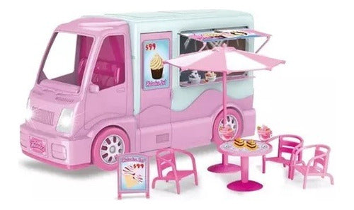 Sweet Candy Van with Lights and Sound and Accessories for Dolls 0
