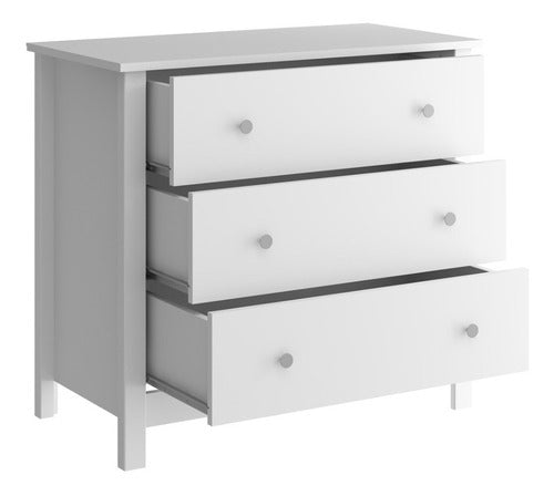 MYC Comfortable 3-Drawer Chest of Drawers for Bedroom 0